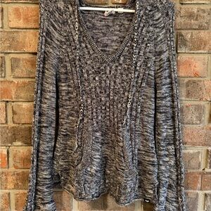 Roxy Black and White Knit Sweater